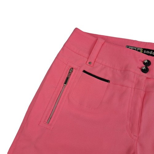 Jamie Sadock Bermuda Golf Shorts Womens 0 x 9" Inseam Pink Performance - Picture 2 of 13