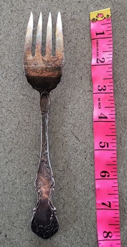 1835 R Wallace Silver Plate A1 8” Serving Fork - Picture 4 of 5
