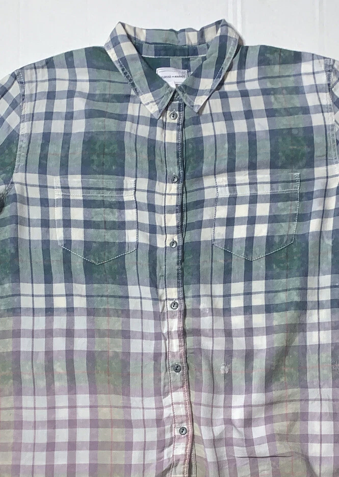 Usada - Camisa a Cuadros Frontales Melrose and Market Botón Mujer (Talla M) Foto 2 de 4