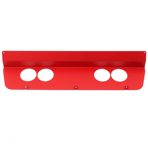 Red Steel Car Rear Exhaust Vent Filled Panel Trim Cover For Corvette C6 2005-13 - Picture 2 of 21