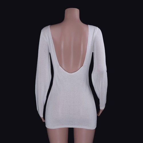Sexy Womens Knitted Bikini Cover Up Beach Wear Summer Holiday Backless Dress Top - Picture 14 of 20