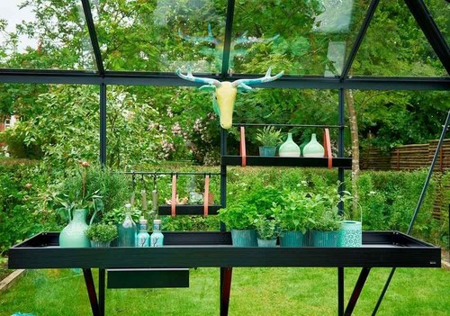 Juliana Gewächshaus Aluregal abnehmbar 360 mm schwarz 1 Sektion - Bild 2 von 3