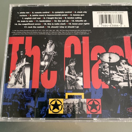 The Clash 2LOT: Combat Rock Cassette Tape 1982 & The Singles CD VG+ - Picture 3 of 3