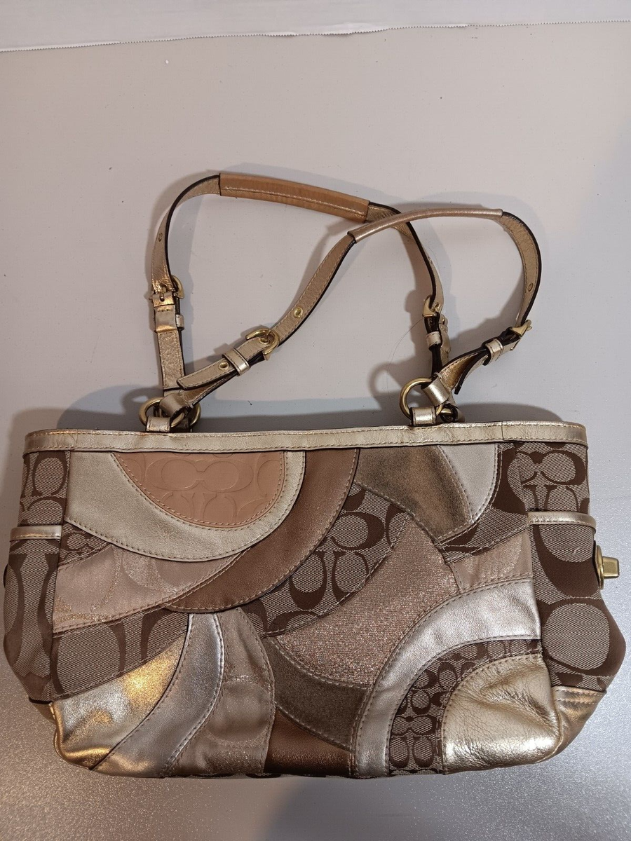 【美品】COACH バッグ　ゴールド Yahoo!オークション - I Φ【商品ランク B】 コーチ COACH