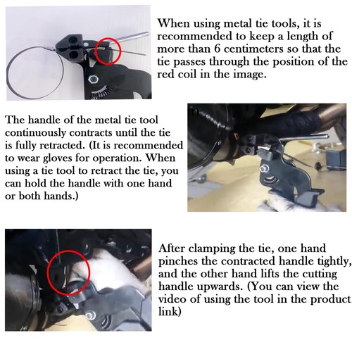 Stainless Steel Zip Ties Tool With 50pcs Heavy Duty Stainless Steel Cable Ties C - Picture 6 of 12