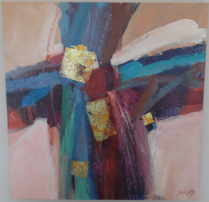 Original Oil Painting On Canvas Purple Lace By Carlos A Lopez 26