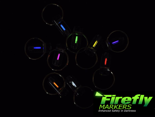 Firefly Bivvy Marker Glow in the Dark Keyring Kit Marker FREE UK DELIVERY - Picture 1 of 11