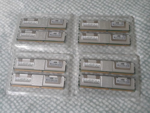 Samsung 32GB (8x4GB) M395T5160QZ4-CE68, 2Rx4 PC2-5300F DDR2-667 Server Ram - Foto 1 di 5