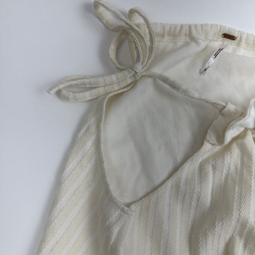 Free People Ivory Athen Krawattenriemen A-Linie Midi Kleid Größe Medium - Bild 5 von 12