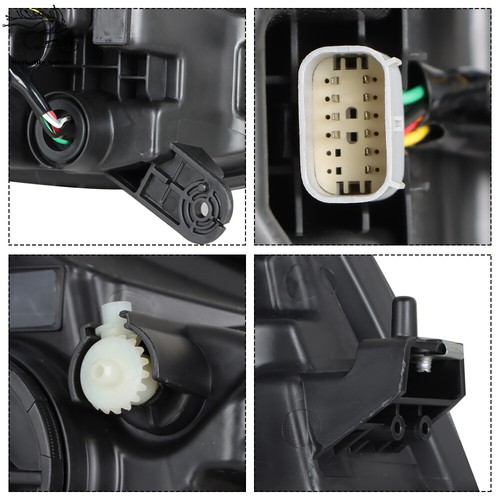 Conjunto de faros delanteros para Chevy Trax 2017-2019 lado del conductor transparente con LED DRL - Imagen 10 de 12