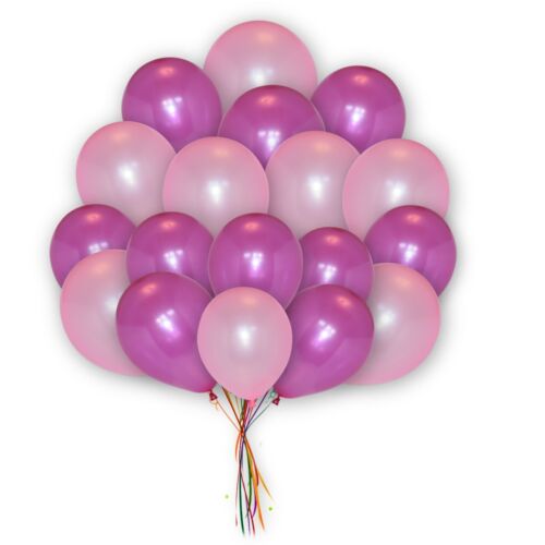25-100 palloncini metallici rosa e colori misti per matrimonio festa della mamma palloncini UK - Foto 8 di 38