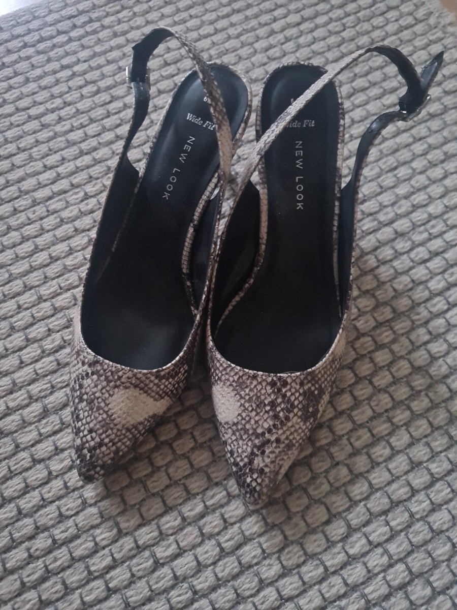 New Look Snake Print Heels Size 6(39) UK