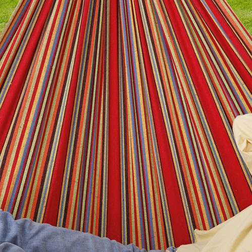 440lbs Multi-Color Double Hammock with Stand & Carrying Case Camping Patio Yard - Picture 16 of 37