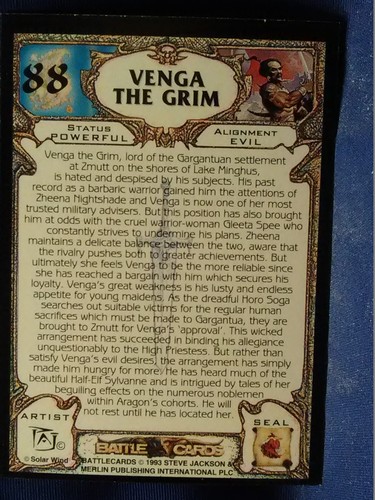 1993 Merlin Battle (CCG) Cards BASE Trading Card You-Pick-1 - Picture 92 of 144