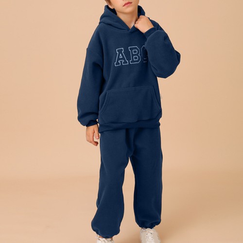 Kids Sports Suit Fashion Tracksuit Autumn Sweatsuit Hoodie With Sweatpants Gym - Picture 24 of 36