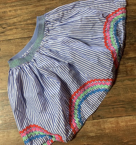 J. Crew/Crewcuts Stripped Rainbow Skirt Size Small Ribbon - Picture 4 of 4