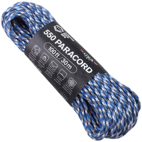 CAMO ATWOOD USA Paracord 550 Type III 7Strand 4mm AUTHENTIC 40+ CAMO patterns - Foto 104 di 104