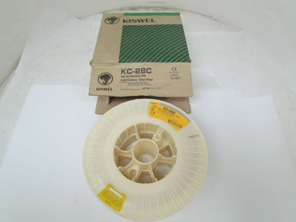 Kiswel KC-28C MAG Soldadura Alambre Sólido 0.035" 33Lb Carrete AWS A5.18 ER70S-6 MIG/MAG Foto 2 de 4