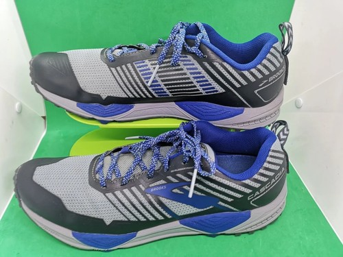 Brooks Cascadia 13 Trail Running Shoes 1102851D058 Men's Sz 12D Black Blue Gray - Picture 9 of 21