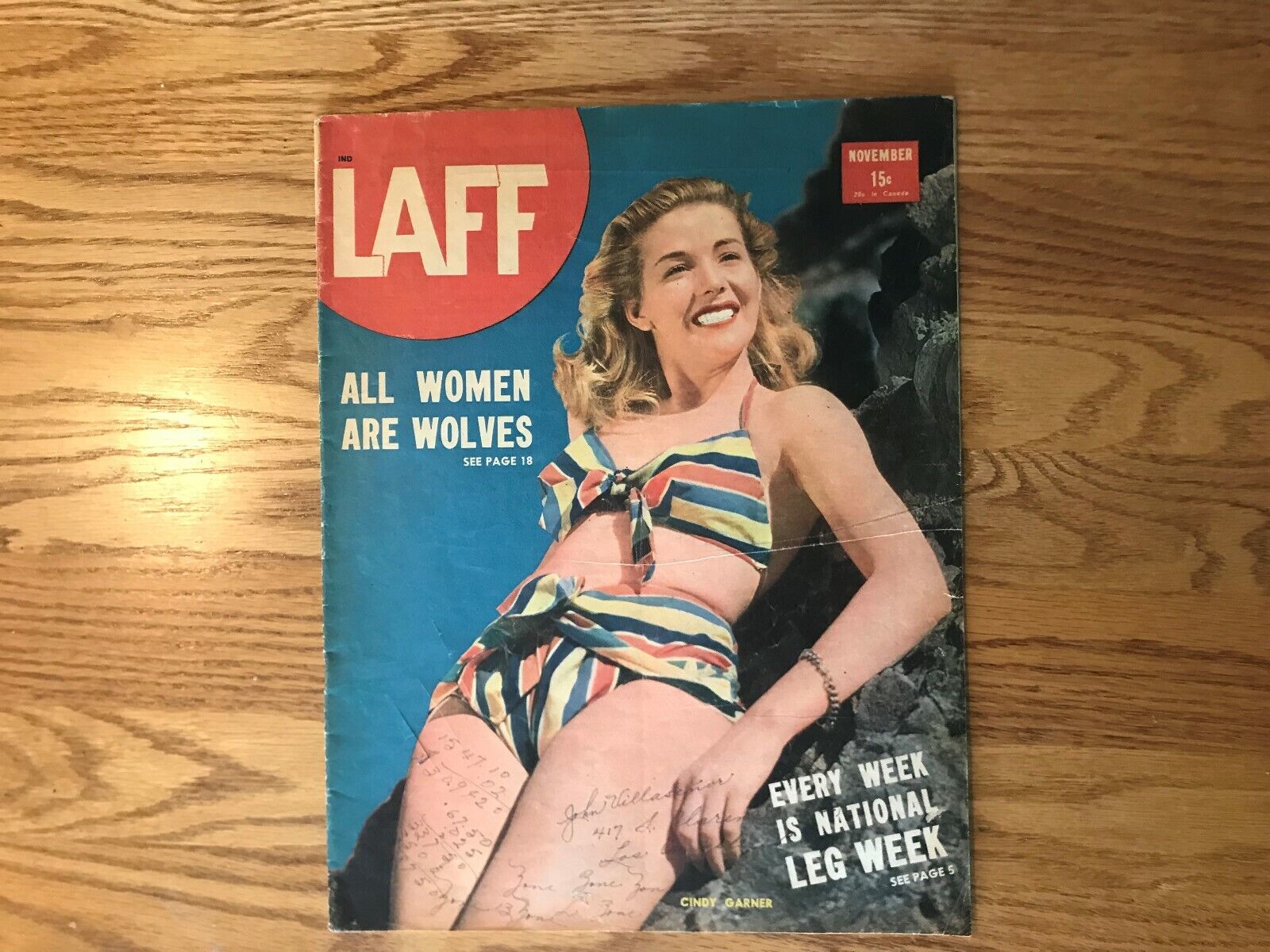 Laff Magazine 5/1944 Cindy Garner Marie McDonald Cock Fighting Deborah Kerr 1942 eBay