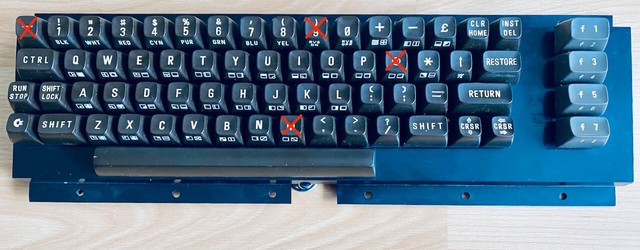 Tastiera Commodore C64/tastiere - tastiera Mitsumi pulsante molla timbro- Tastiera Commodore C64/tastiere - tastiera Mitsumi pulsante molla timbro-