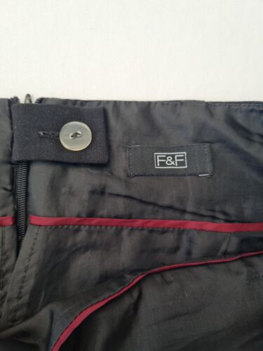 Ladies Pencil Skirt F&F Size 12 Black Zip Closure Belt Loops 28335 - Picture 10 of 13