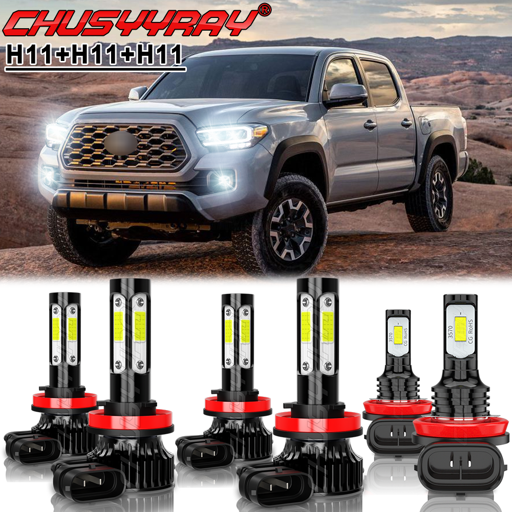 For Toyota Tacoma 2016-2019 2020 2021 2022 LED Headlight + Fog
