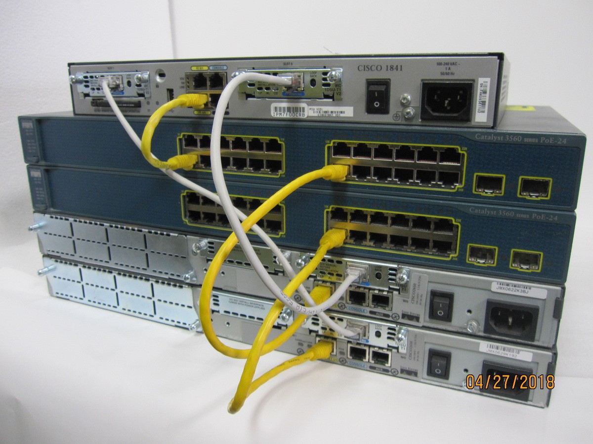 Cisco CCNA CCNP Lab Kit 1x1841IOS 15.1,2x 2600XM 2x 2960-24