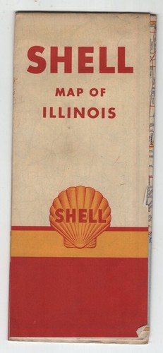 1950 Shell Map of Illinois - Picture 1 of 2