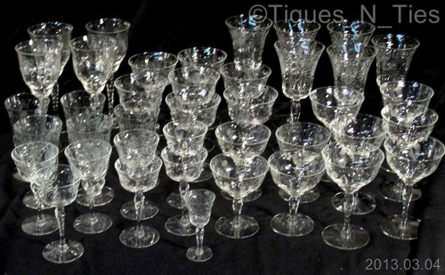 Libbey Rock Sharpe UNK911 Crystal Cut Tall Sherbet/Champagne Wine Glass (6avl)FF - Picture 9 of 12