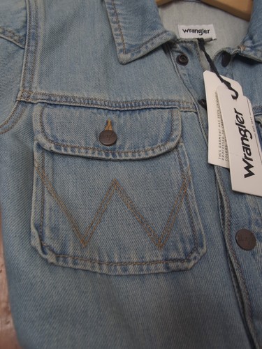 Wrangler Short-All Union Suit Romper Broken Slouch Fit Denim Jean Sz XS NWT Z1 - Picture 12 of 15