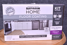Floor Paint Interior Rust-Oleum Home Ultra White Semi-Gloss Clear Coat 100 sq ft