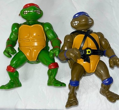 TMNT Vintage 1988 Playmates Raphael Donatello Loose Figure Lot Teenage Mutant
