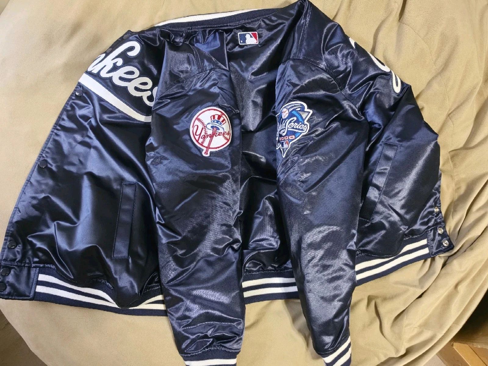 NEW YORK YANKEES MITCHELL & NESS 2000 SUBWAY SERIES JACKET SIZE XLARGE NEW TAGS! image 9