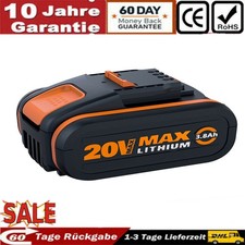 3,8Ah 20V MAX Akku Für Worx Original Ersatzakku WA3553 WA3556 WA3551 WA3639 NEU