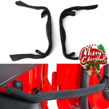 Black Door Limiting Strap Wire Protecting Harness for Jeep Wrangler JK JL JT 07+