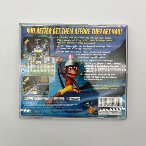 Ape Escape Sony PlayStation 1 PS1 komplett CIB mit Handbuch Black Label getestet - Bild 4 von 5