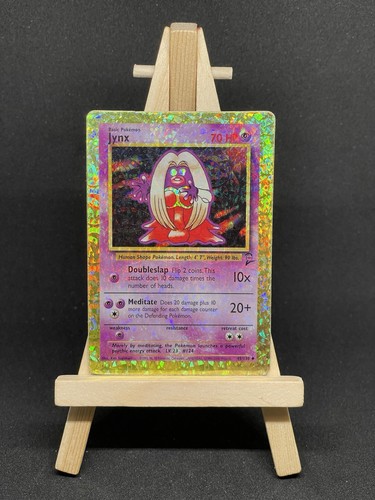 Jynx HOLO Prism Vintage Pokemon Base Set 2 Vending Golden Sticker Card 45/130 - Picture 1 of 4