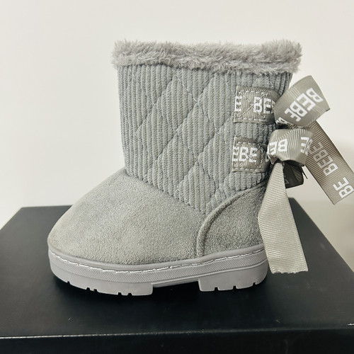 Bebe Kinder Stiefel GRAU Größe Little Kid 5 48 $ Wert Neu mit Etikett - Bild 1 von 5