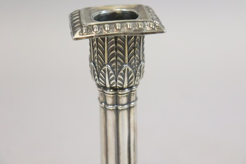 Paar Kerzenleuchter 925er Silber England um 1900 (HB860) - Bild 2 von 11