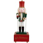 Nutcracker Factory 12" Musical Animated Wooden Cymbalist Christmas Nutcracker