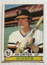 Jim Dwyer 1979 Topps ON-CARD AUTO Buyback HA Retrograph Giants Autograph