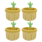 4 Pcs Cactus Automatic Dumping Sink Filter Kitchen Drain Strainer