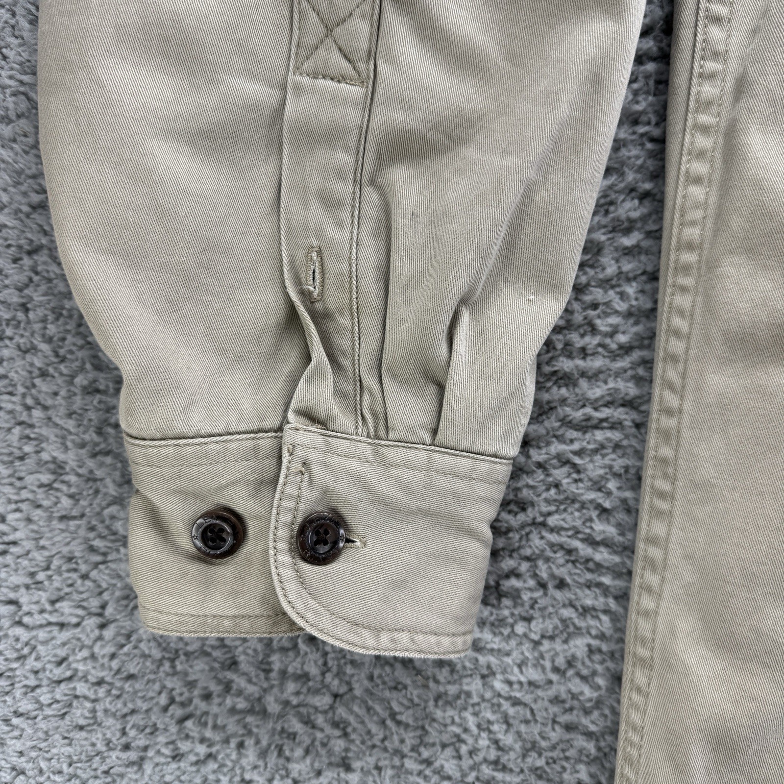 Men’s Levi Jacket Khaki Winter Coat RN#117508, Lined, Cotton Jacket XXL 2XL thumbnail 5