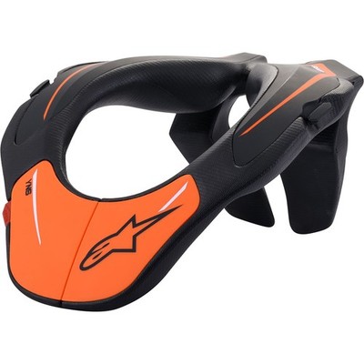 Alpinestars Youth Neck Support - Black/Orange - One Size 6540118-14-OS