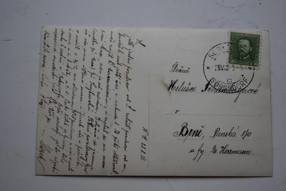 Fotokarte Ak Sörgsdorf Totale Jauernig Altvatergebirge Jesenik Mähren Sudeten - Bild 2 von 2