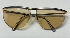 Vintage Frames France LOGO Paris Metal Gold Pewter Eyeglasses Made in France