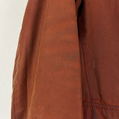 Barbour SMU Lutz Wax Jacket Mens Medium Rust Red Country Sports Bond Sports Coat - Picture 14 of 18