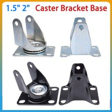 Metal Bracket Caster Bracket Base For 1.5" 2" Swivel Castors & Fixed Castors