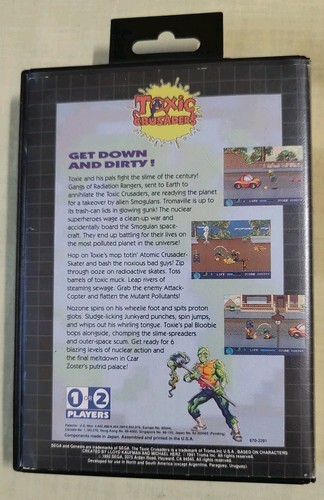 Carro Videojuego Toxic Crusaders Sega Genesis con Caja Sin Manual - Imagen 5 de 5